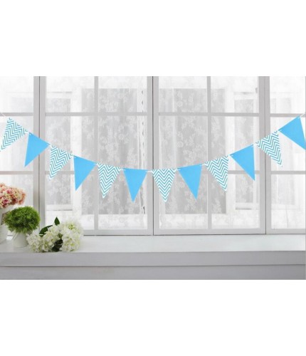 Blue Triangle Flag Bunting