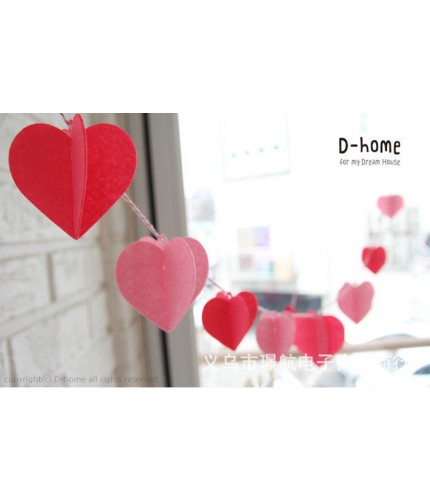 Three Dimensional Love / Height About 6.5cm Length 2.2cm 3D Bunting