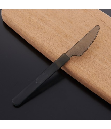 Translucent Black Table Knife Quality Disposable