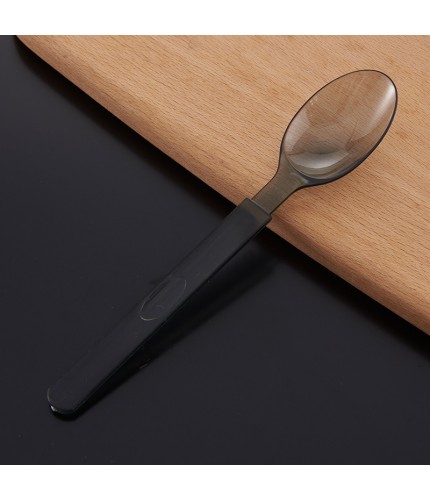 Translucent Black Spoon Quality Disposable