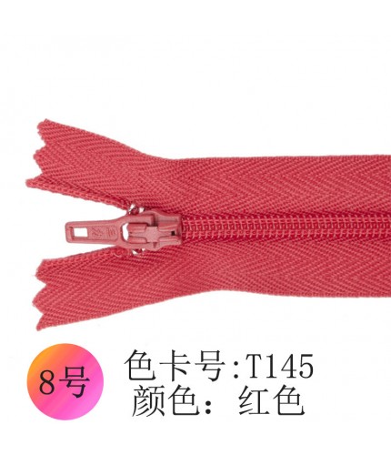 Red Nylon Zipper 20cm