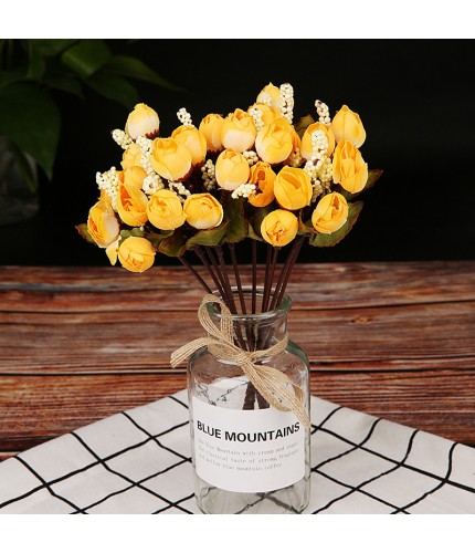 F20 Autumn Star Bud Yellow Artificial Flowers