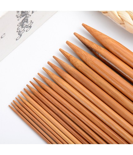 25cm Short Needle 3.75mm One Pair 4 Pieces Bamboo Knitting Needle