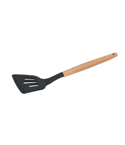 Leaky Shovel Non Stick Silicone Kitchen Utensil Wooden Handle