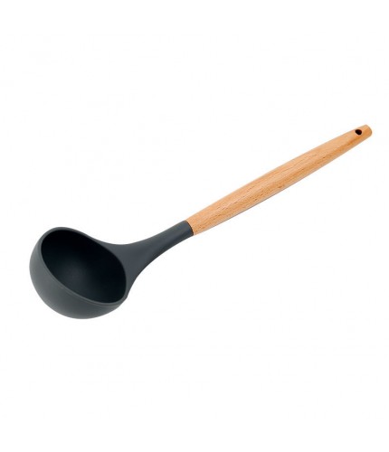 Spoon Non Stick Silicone Kitchen Utensil Wooden Handle Clearance