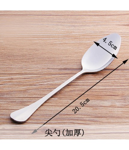 Sharp Spoon Thickened Kitchen Stainless Steel Cutlery Clearance