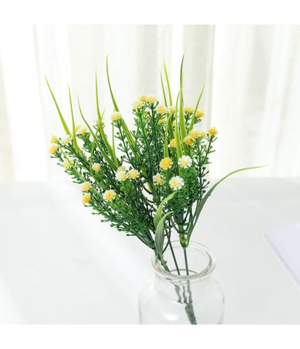 Yellow Gypsophila Artificial Flowers