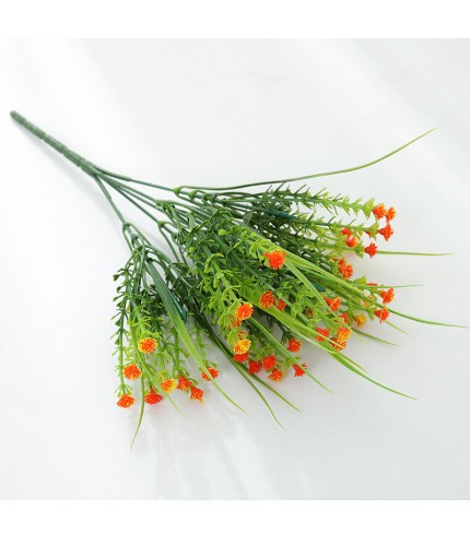 Orange Gypsophila Artificial Flowers