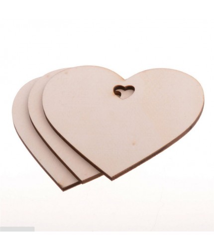 Love 10 Pieces Valentines Wooden Crafts Diy