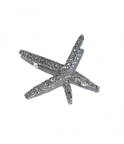 Starfish Silver Alloy Hair Pin