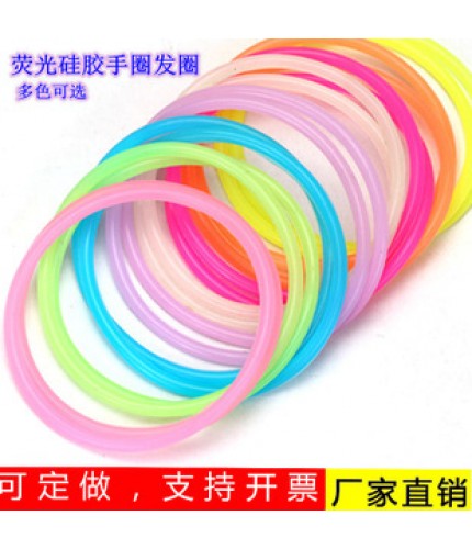 Luminous White Silicone Hair Tie Clearance