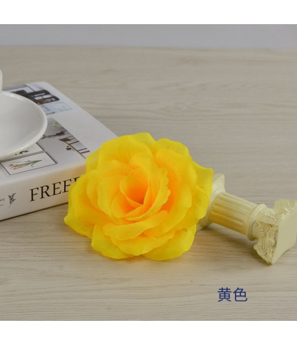 Yellow Artificial Rose Head