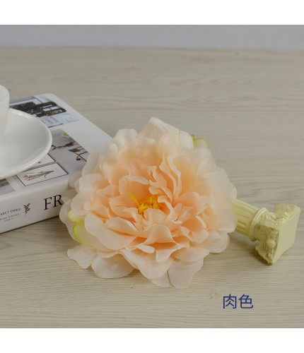 Flesh 13Cm In Diameter Artificial Peony Head