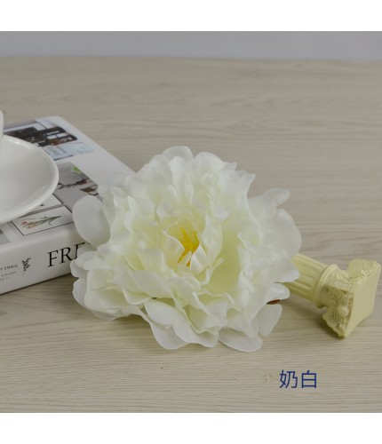 Creamy White13Cm In Diameter Artificial Peony Head