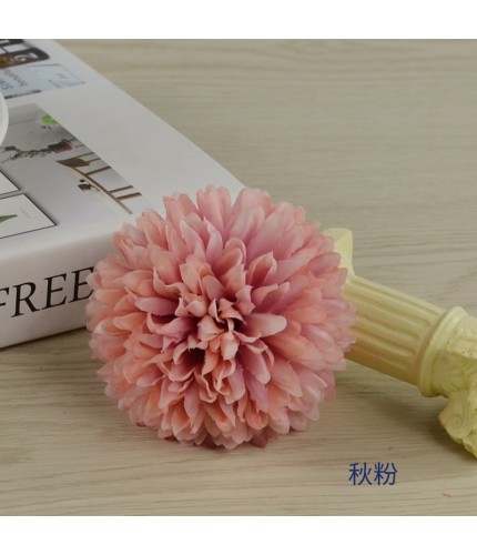 Autumn Pinkdiameter 7Cm Artificial Chrysanthemum Head