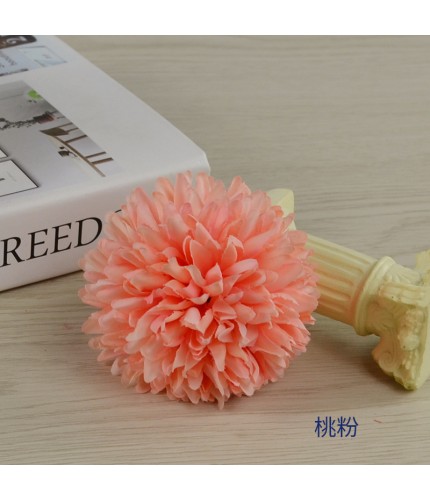 Peach Pinkdiameter 7Cm Artificial Chrysanthemum Head Clearance