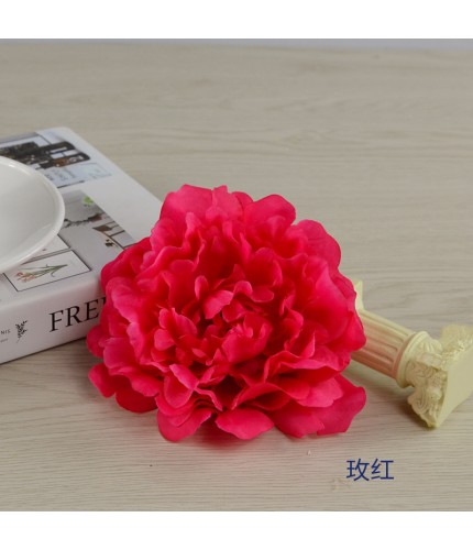 Rose Red13Cm In Diameter Artificial Peony Head Clearance