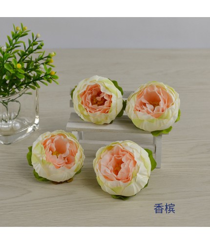 Champagneabout 5.5Cm In Diameter Artificial Peony Head