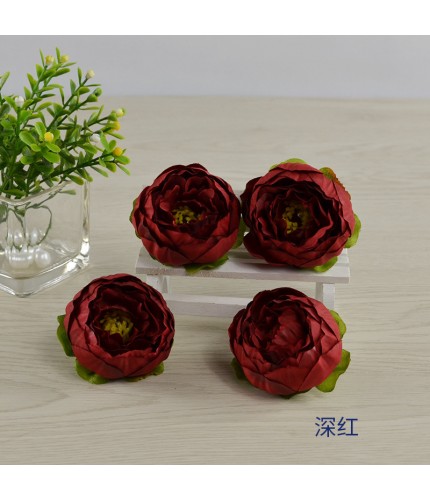 Deep Redabout 5.5Cm In Diameter Artificial Peony Head Clearance