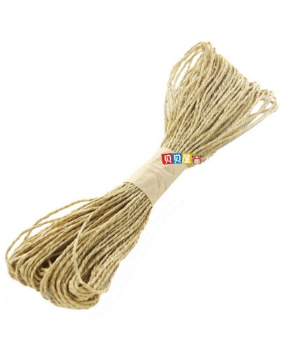 Paper Rope-Natural Yellow 30M Paper Rope Crafts