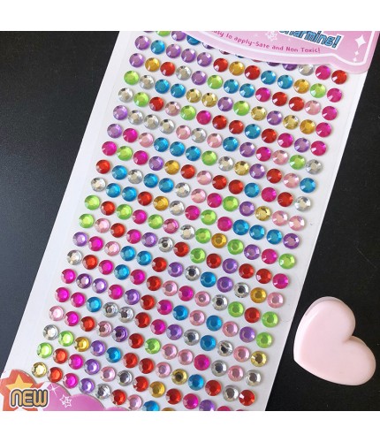 260 Colored Diamonds Crystal Stickers