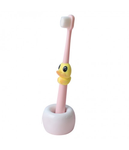 Pink Childrens Cartoon Toothbrush