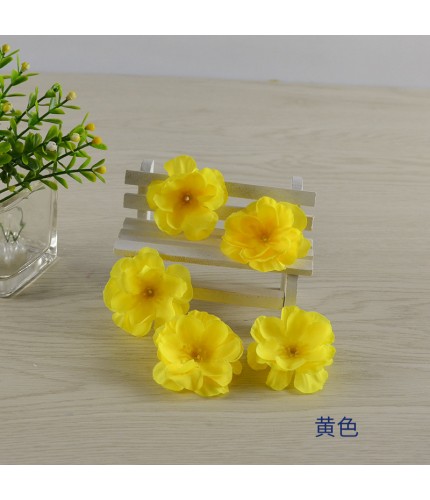 Yellowabout 5Cm In Diameter Artificial Peach Blossom Head Clearance