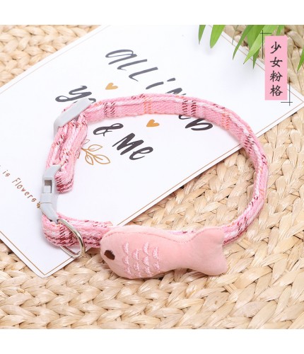 Pink Fish 1.0 Adjustable 20-27cm Pet Collar
