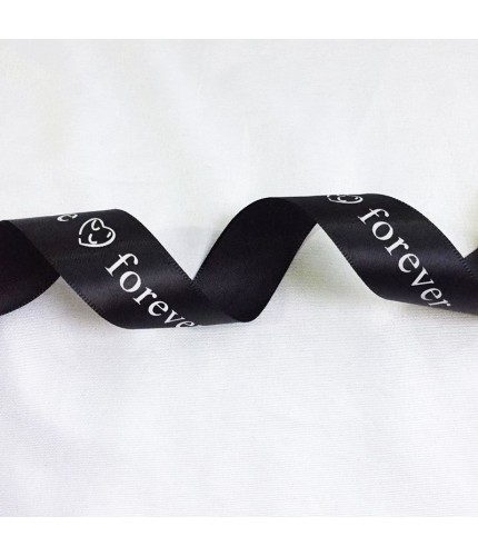 Black (2.5Cm Lovefover Ribbon) 30 Yards Long Ribbon