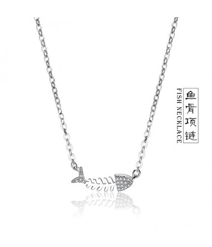 1115# Fishbone Necklace Kstyle Necklace Clearance