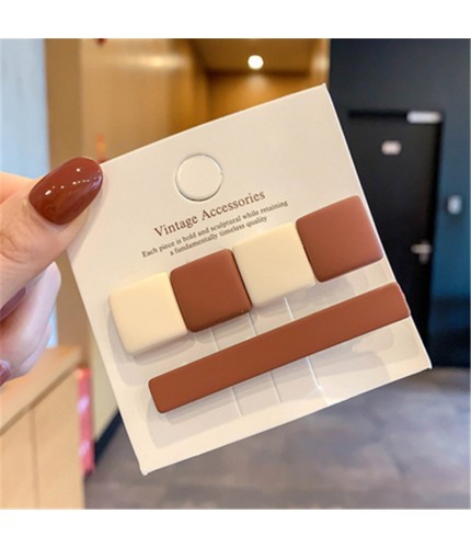 K176-4 Square Warm Crack Korean Style Hair Clip Clearance