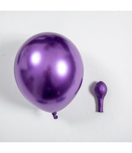 1.8 Grams 10 Inches 50 Purple Metallic Balloons