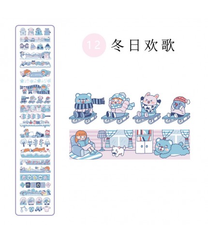 No. 12 Winter Songs Cute Korean Style Stickers