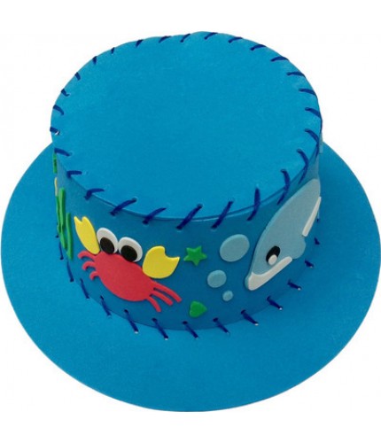 Blue Handmade Diy Hat