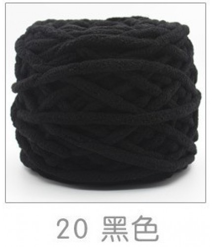 20 Black Thick Wool