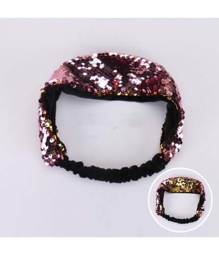 478 Rose Gold Sequin Head Band Clearance