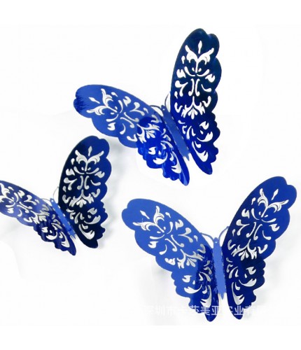 Hollow Butterfly A Royal Blue 3D Wall Sticker