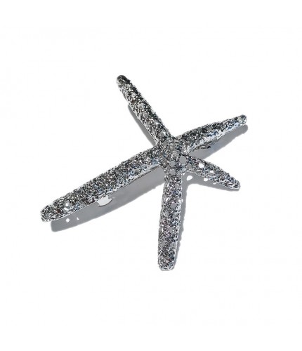 Starfish Antique Silver Alloy Hair Pin