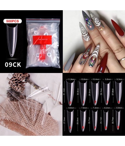 500 Pieces Of Bag Armor Piece 09# Faux Nails Clearance