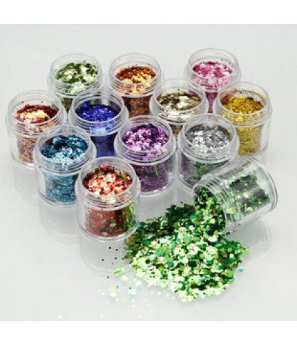 Green 10G Glitter And Sequins Craft