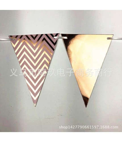 Rose Gold Pennant Bunting Clearance