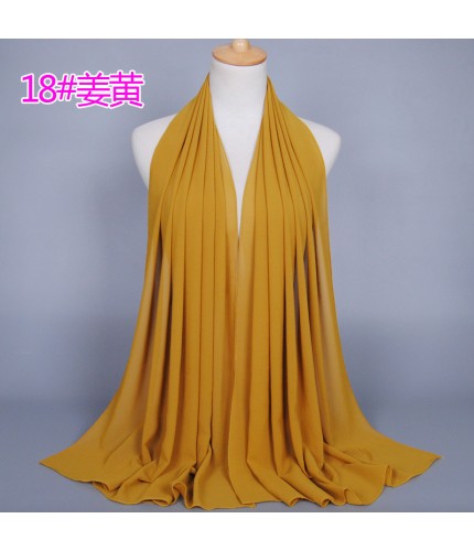 turmeric Medium Pearl Chiffon Maxi Scarf