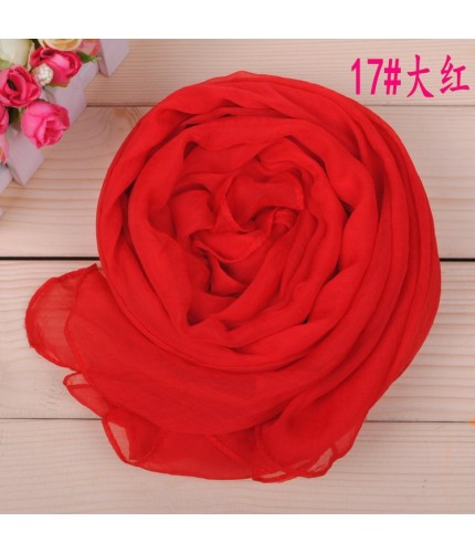 red Silk Candy Maxi Scarf