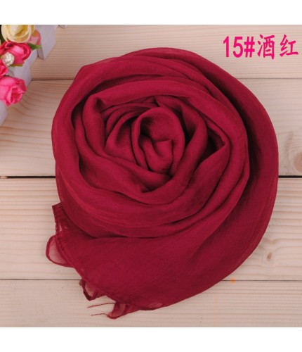 wine red Silk Candy Maxi Scarf