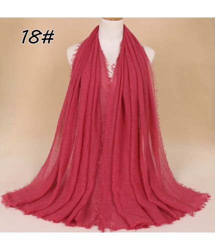 Rustic Red Cotton Vogue Maxi Scarf