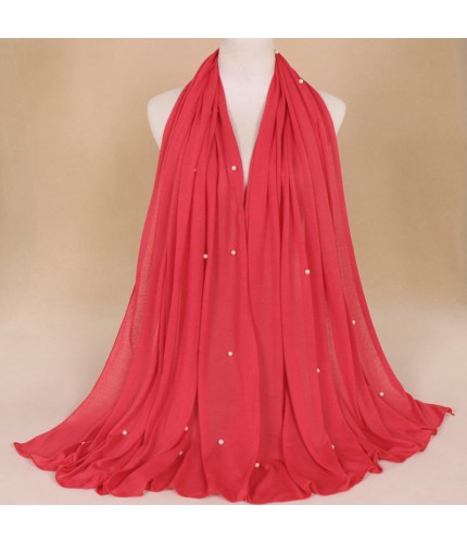 red Jersey Pearl Scarf
