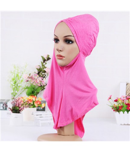 Hot Pink Pinched Full Scarf Underscarf 