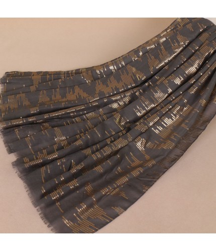 dark gray Shimmer Sequin Scarf