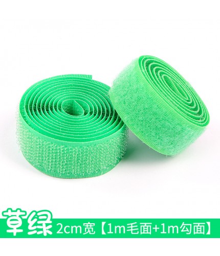 Without Adhesive Grass Green Velcro Roll