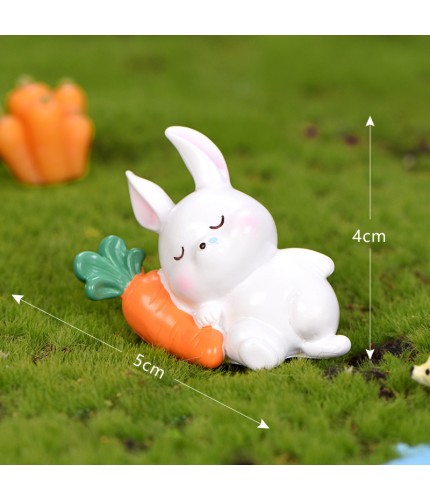 Snooze Rabbit Micro Landscape Miniature Craft Supplies Clearance